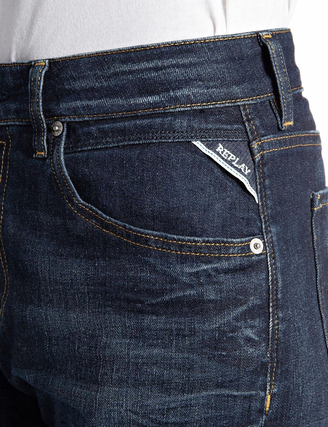 Replay Damen Jeans Marty Boyfit Bio 23W / 30L Dark Blue 007-1, 23W / 30L Dark Blue 007-1