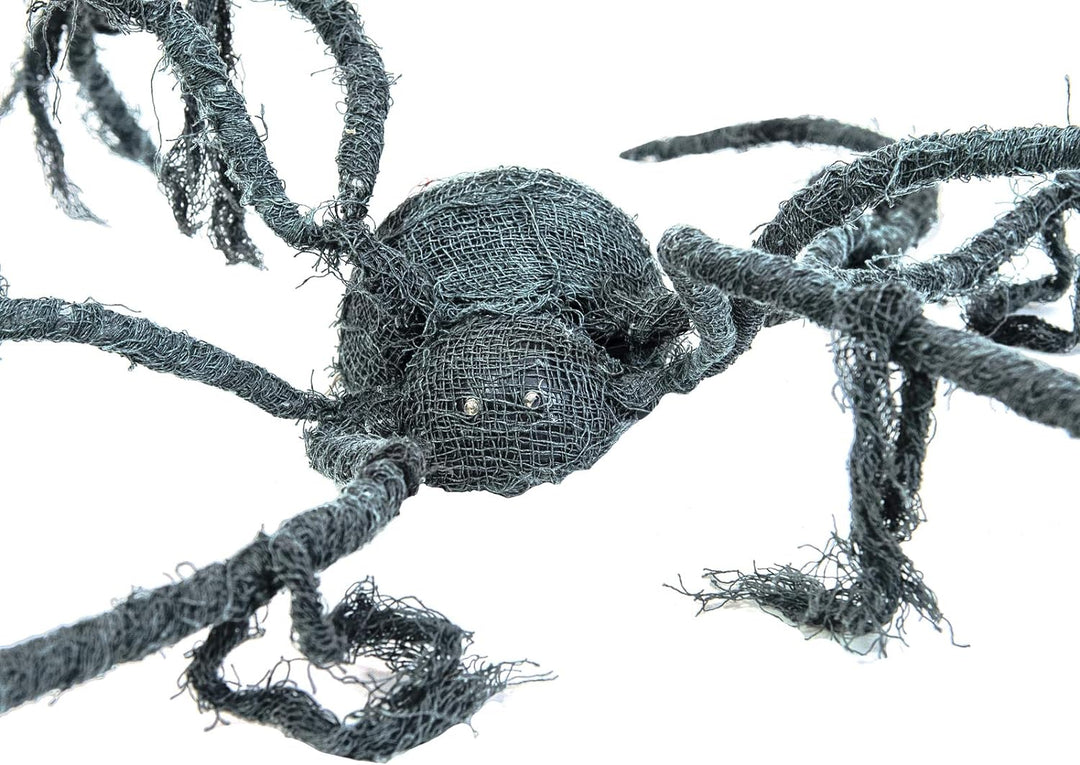EUROPALMS Halloween Spinne, animiert, 110x8cm | Animierte Spinne mit Licht-, Sound- und Bewegungseff