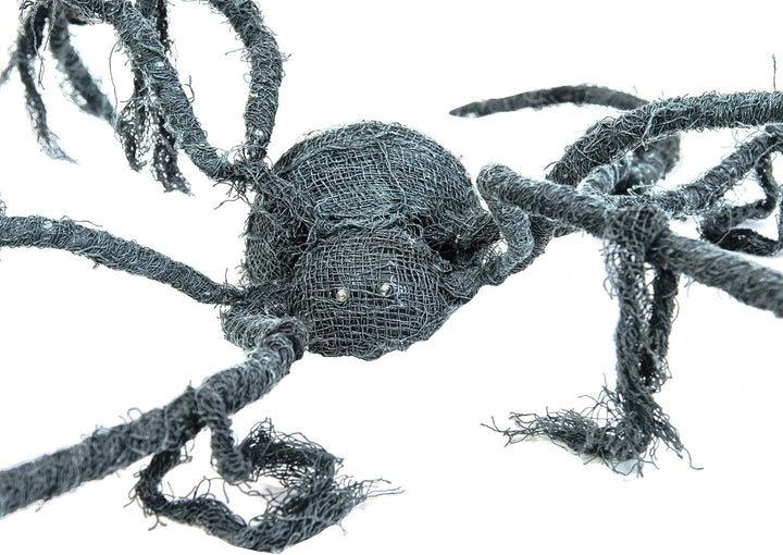 EUROPALMS Halloween Spinne, animiert, 110x8cm | Animierte Spinne mit Licht-, Sound- und Bewegungseff