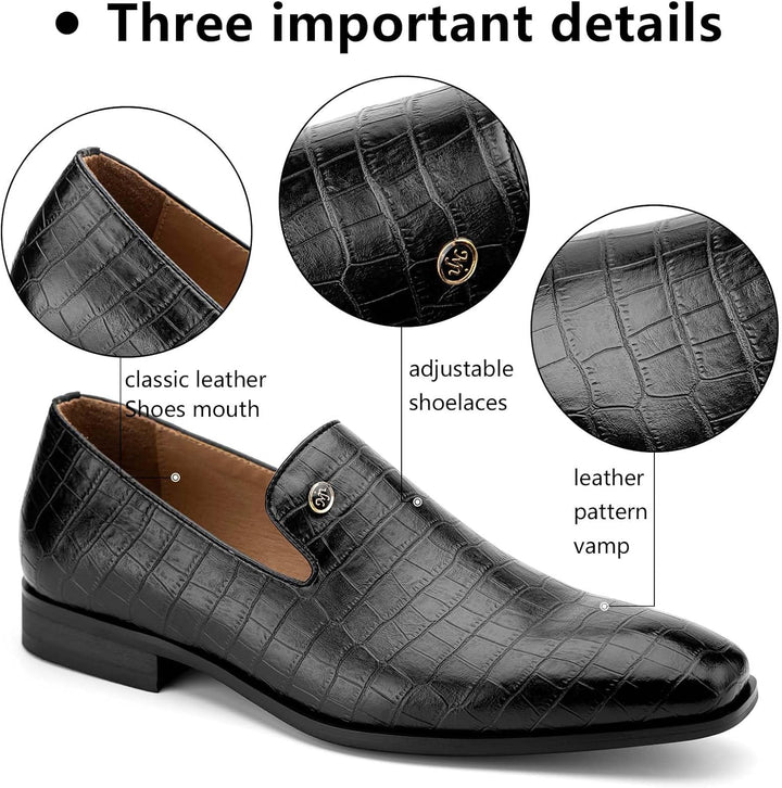 MEIJIANA Herren Mokassins Klassische Herren Anzug Schuhe Elegante Schuhe Leder Sommer Freizeitschuhe