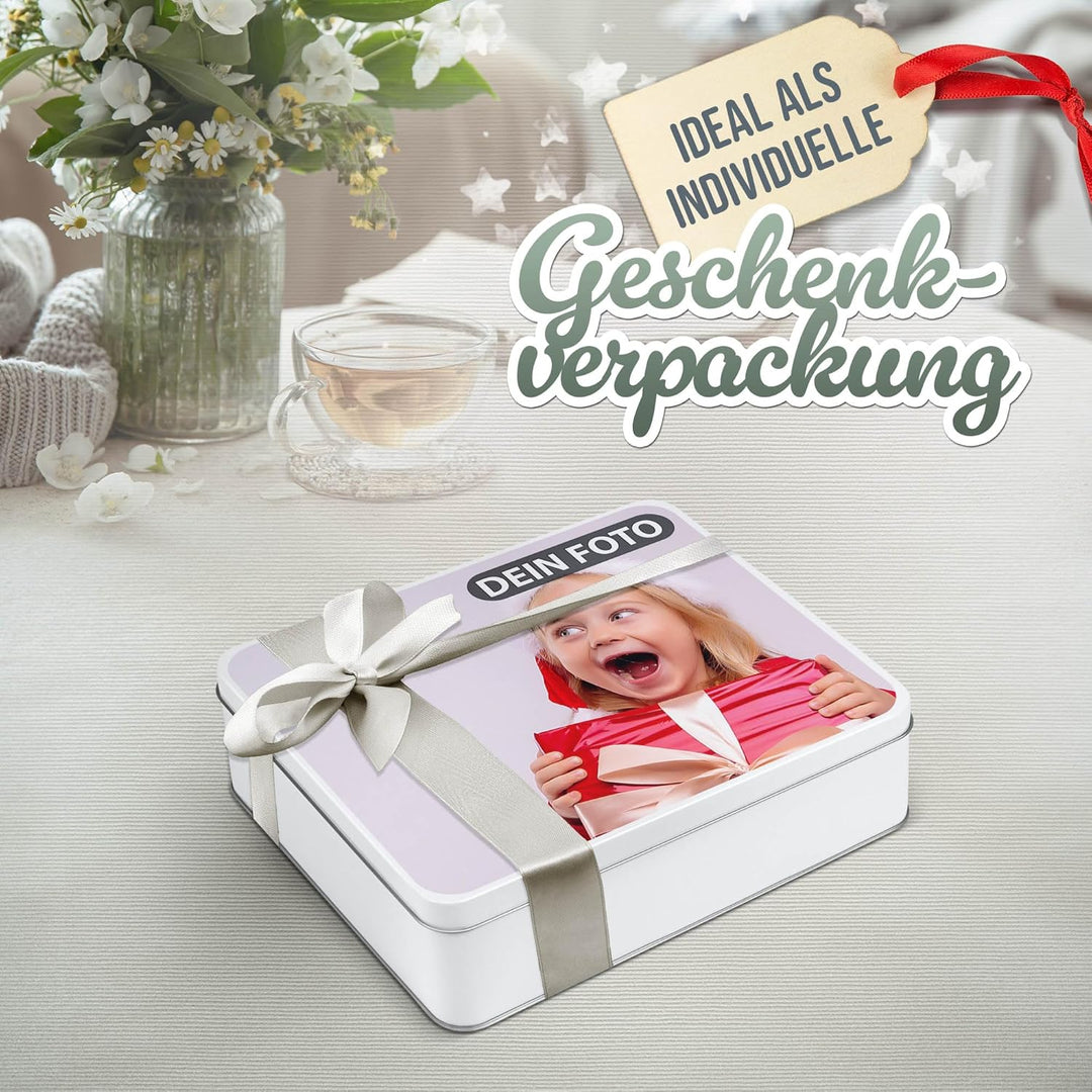 Print Royal PR Geschenkdose mit Foto & Name selbst gestalten - Blechdose bedrucken, Personalisierte