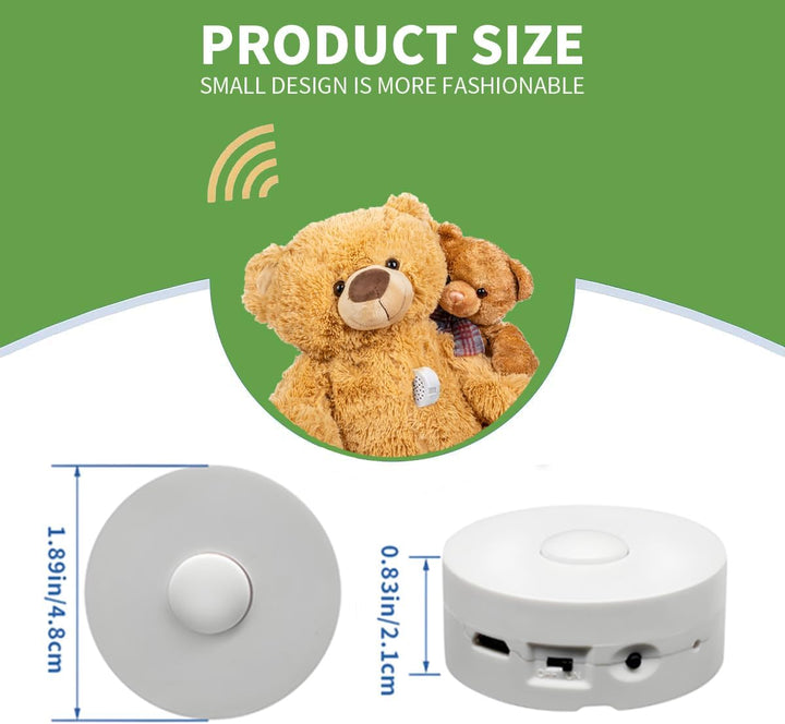 Diktiergerät, 16Mins Voice Box für Stofftiere, Bären und Bastelkissen. 16 MB Aufzeichnung individuel