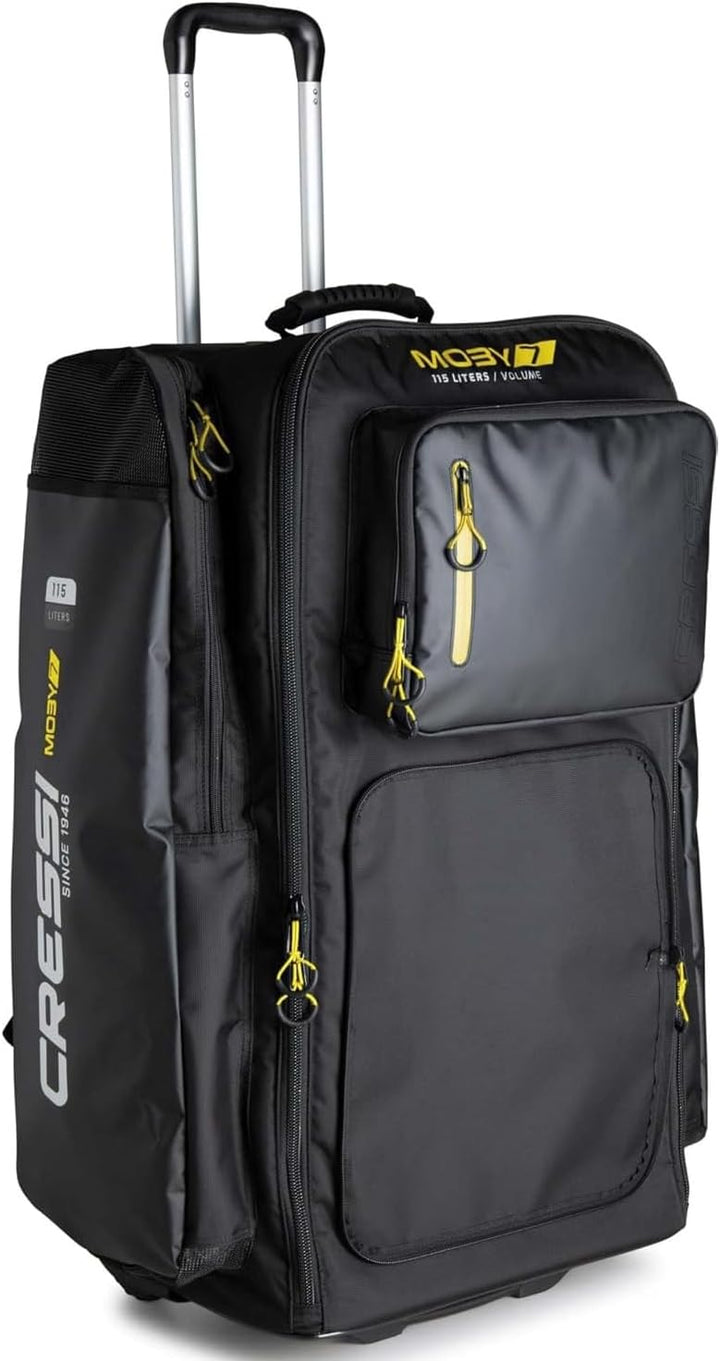 CRESSI Trolley Bag, Schwarz/Gelb