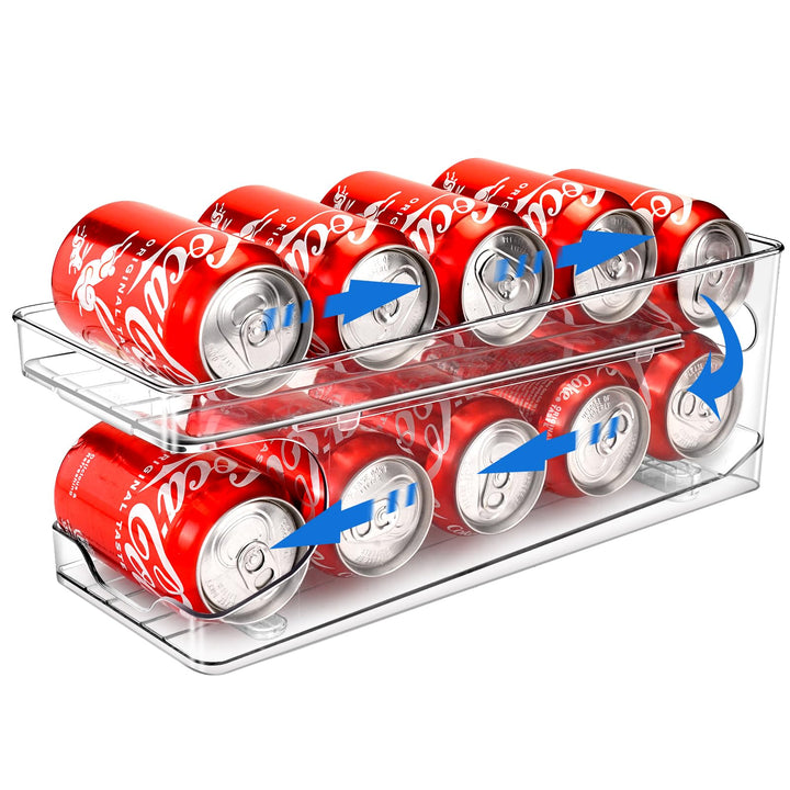 BingoHive Rollen Kühlschrank Organizer Dosenspender Dosenhalter für Getränke Bier Sprudel Soda Staur