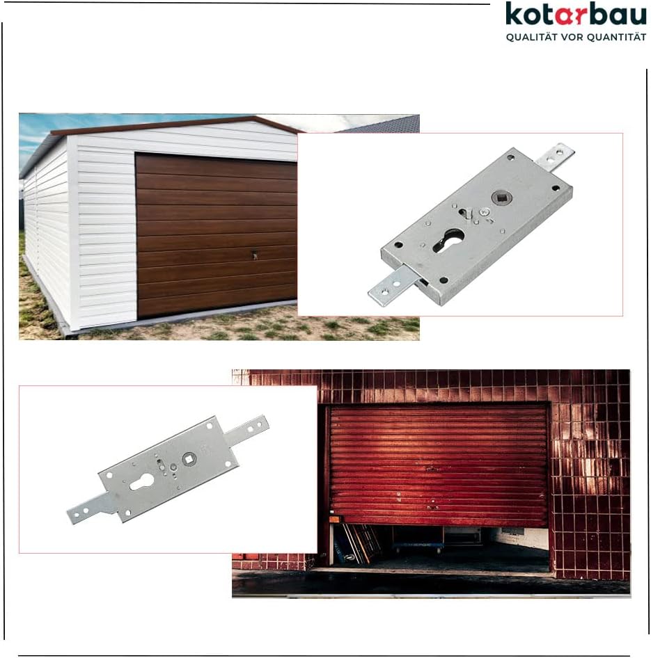 KOTARBAU® Garagenschloss 60 mm Stahl Torschloss Garagentorschloss Profilzylinder für Schwingtore Tor