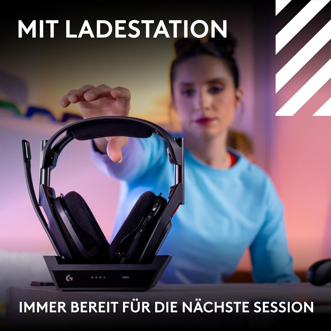 Logitech G Astro A50 LIGHTSPEED kabellose Gaming-Headset + Basisstation (Gen 5), PRO-G GRAPHENE, 3-S