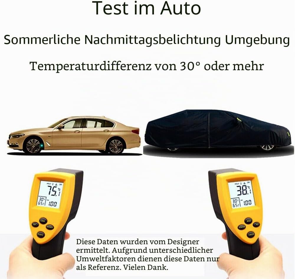 Autoabdeckung Vollgarage 480 x 190 x 190 cm Extra grosse Auto Abdeckplane Wasserdicht und staubdicht
