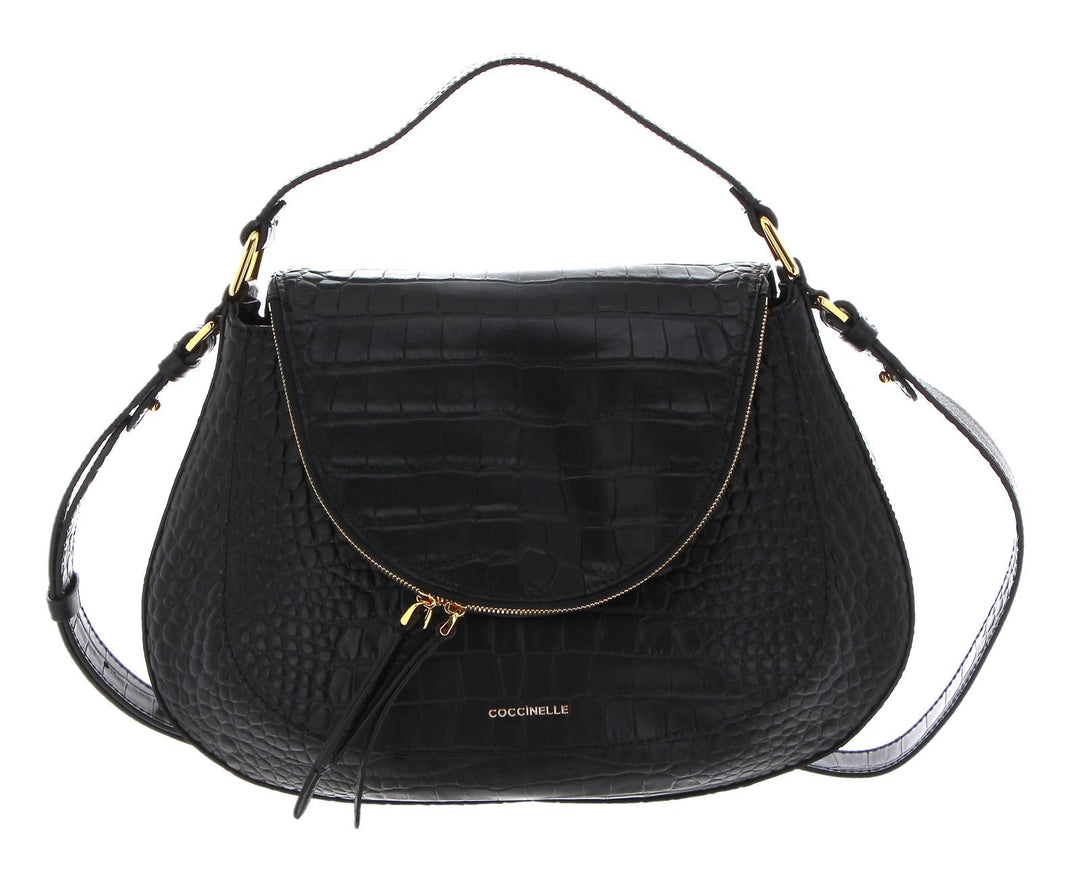 Coccinelle Sole Kroko Soft Handtasche Leder 32.5 cm