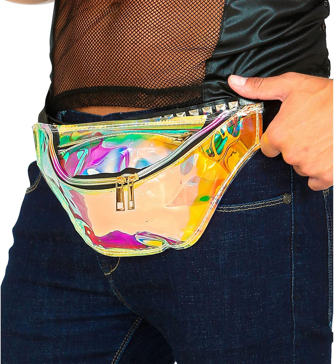 W WIDMANN MILANO Party Fashion - Gürteltasche mit Muster, Bauchtasche, Accessoire für Karneval, Fest