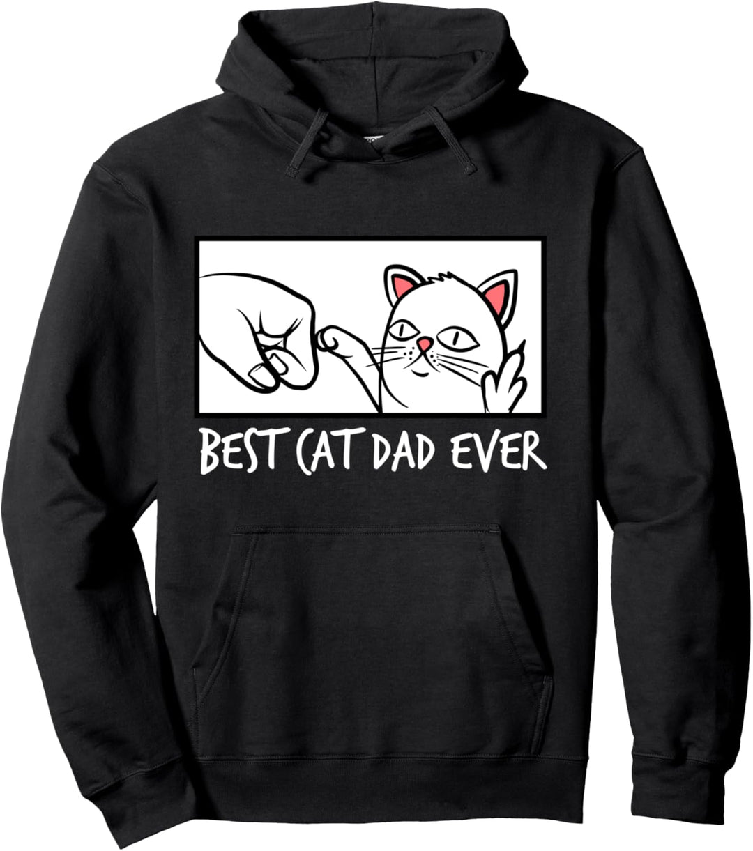 Best Cat Dad Ever Mittelfinger Männer Pullover Hoodie