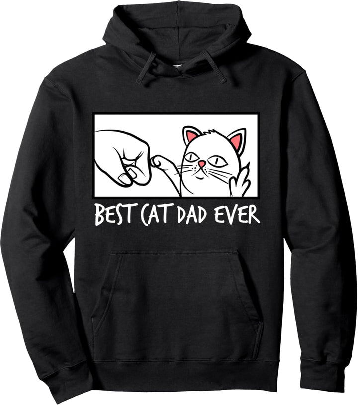 Best Cat Dad Ever Mittelfinger Männer Pullover Hoodie
