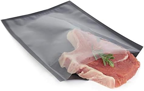 Vakuumbeutel 25 x 35 cm - 50 Stück - schwarz, einseitig transparent - passend für Vakuumiergeräte an