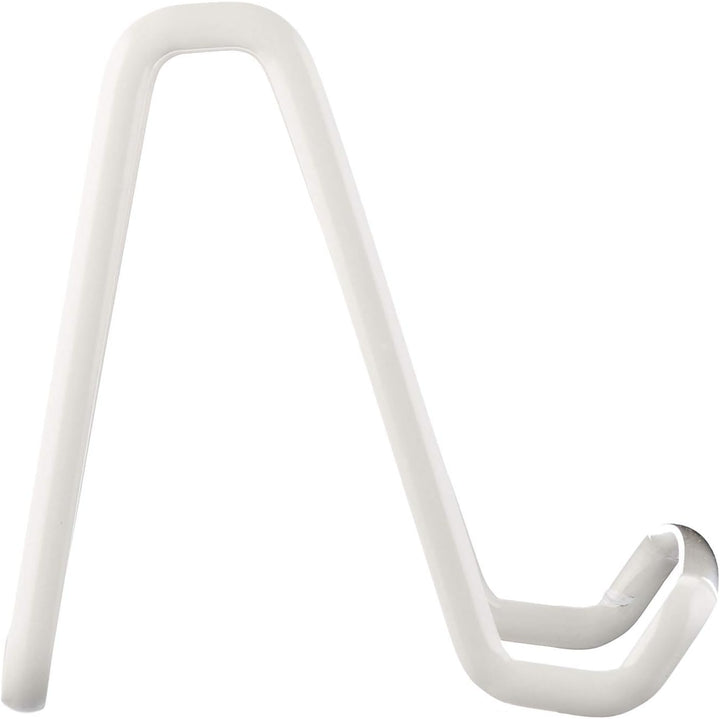 iDesign Metall-Buchständer, Kochbuchhalter, Dekoteller- und Fotohalter, Platzsparend, Weiss, weiss