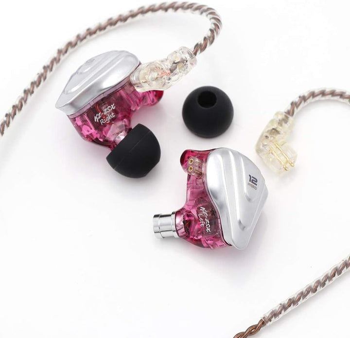 LINSOUL KZ ZSX 5BA+1DD 6 Treiber Hybrid In-Ear HiFi-Kopfhörer mit zinklegierter Frontplatte und 0,75