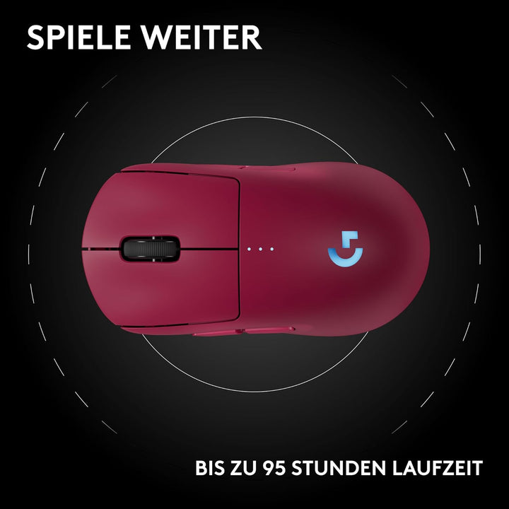 Logitech G PRO 2 LIGHTSPEED kabellose Gaming-Maus für Rechts- oder Linkshänder, mit bis zu 4 anpassb