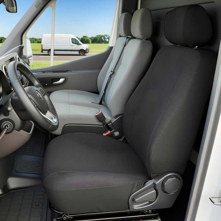 Walser Transporter Sitzbezüge Auto kompatibel mit VW T5, Einzelsitz vorne, Auto Sitzbezüge aus Stoff