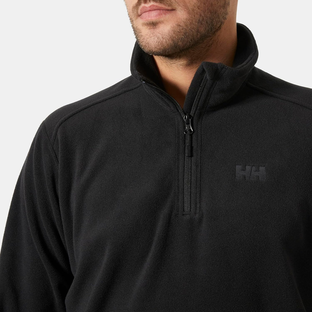 Helly Hansen Herren Daybreaker 1/2 Zip Fleece, Schwarz, XL Schwarz XL, Schwarz XL