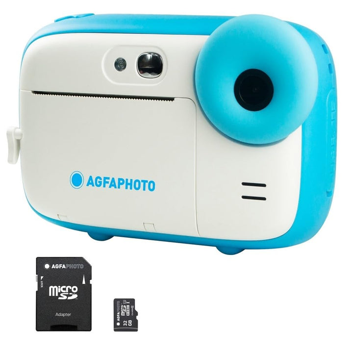 AGFA Photo Realikids Instant Cam + 1 Micro-SD-Karte 32 GB – Sofortbildkamera für Kinder, LCD-Display