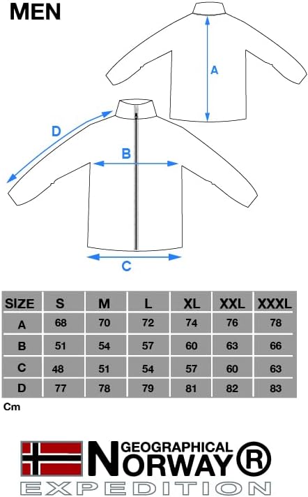 Geographical Norway Fleecejacke für Herren XXL Schwarz, XXL Schwarz