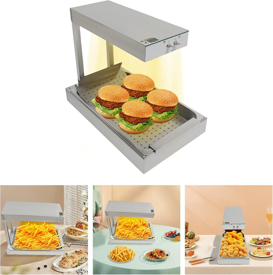 Pommes Frites Wärmestation Pommes Frites Wärmelampe für die Lagerung gebratener Lebensmittel wie Pom