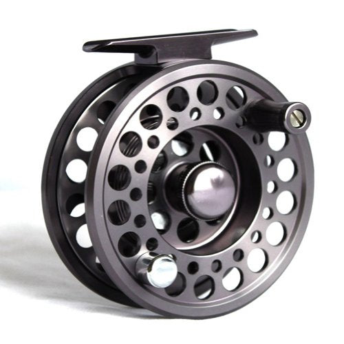 BestCity Angelrolle zum Fliegenfischen, Aluminium, Farbe 5/6, Farbe: Gunsmoke Grey (Rolle #3)