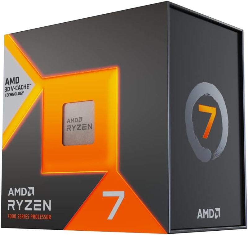 AMD Ryzen 7 7800X3D Prozessor mit 3D V-Cache-Technologie, 8 Kerne/16 verzerrte Threads, Zen 4-Archit