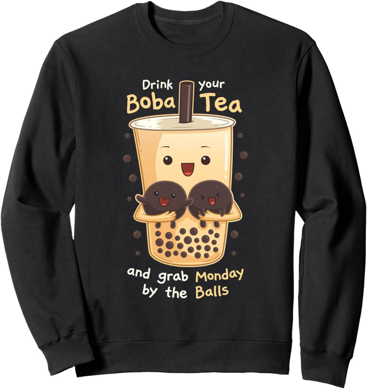 Kawaii Süsser Anime Otaku Japanischer Bubble Boba Tee Sweatshirt