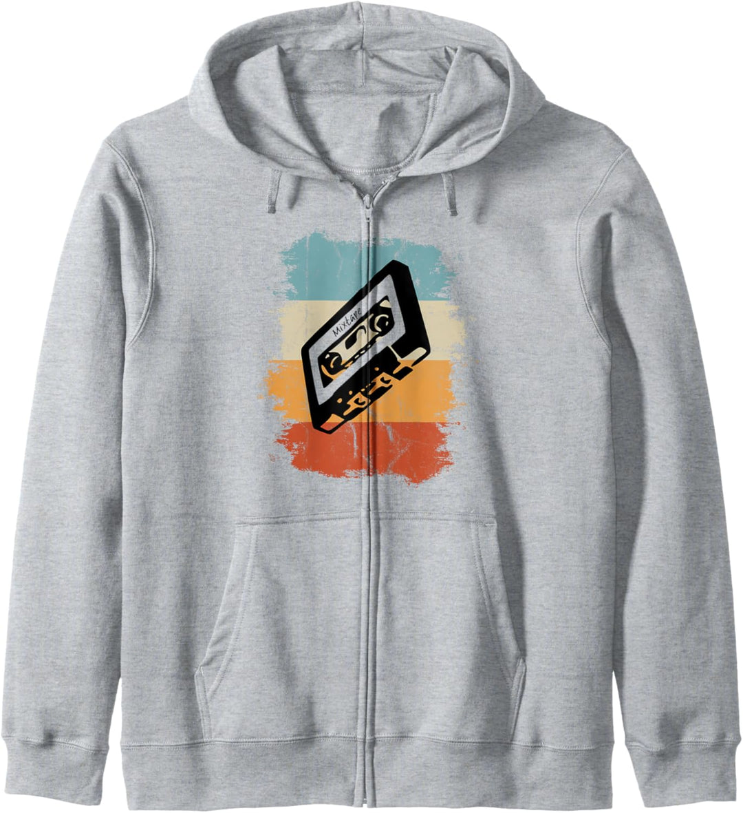 Retro Style Oldschool Tape Kassette Vintage Mixtape Kapuzenjacke