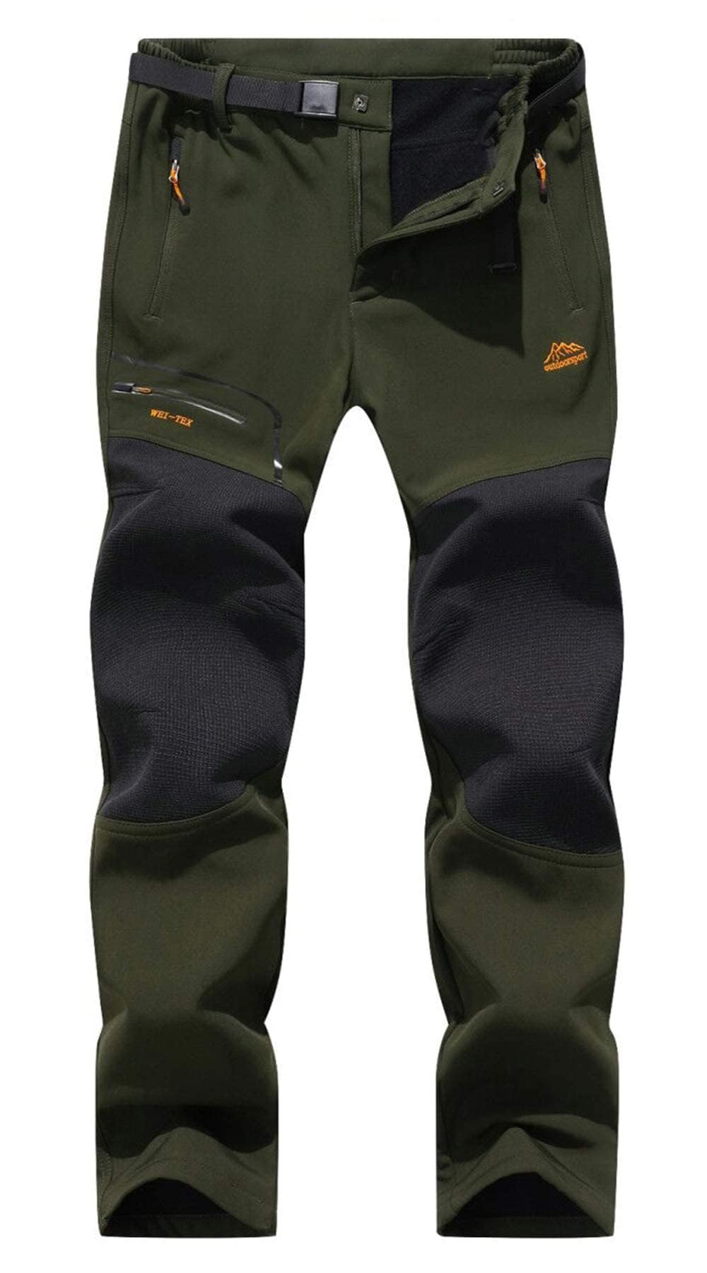 BenBoy Herren Wanderhose Wasserdicht Softshellhose Outdoorhose Winddicht Warm Gefüttert Skihose Snow