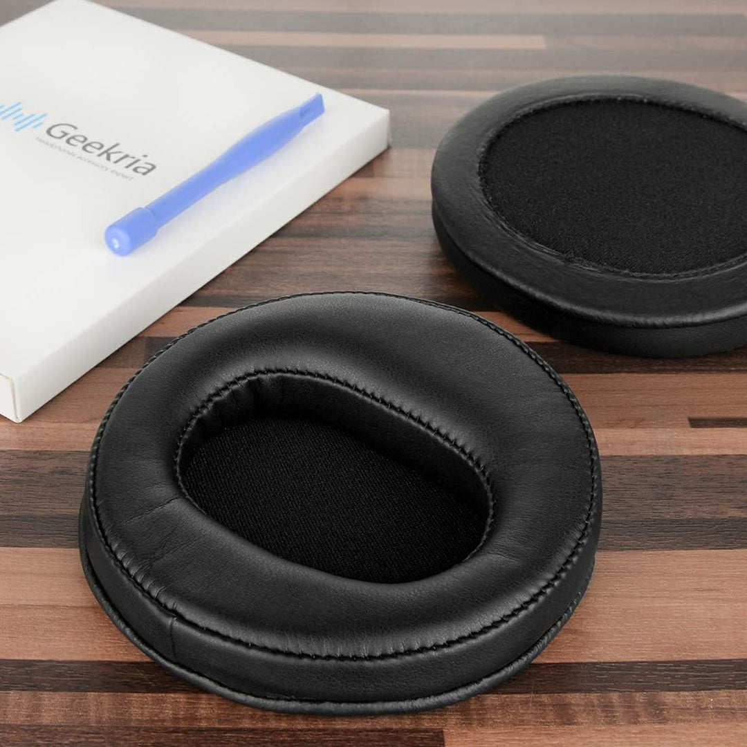 Geekria QuickFit Protein Leder Ersatz Ohrpolster für DENON AH-D2000, D5000, D5200, D7000, D7200, D92