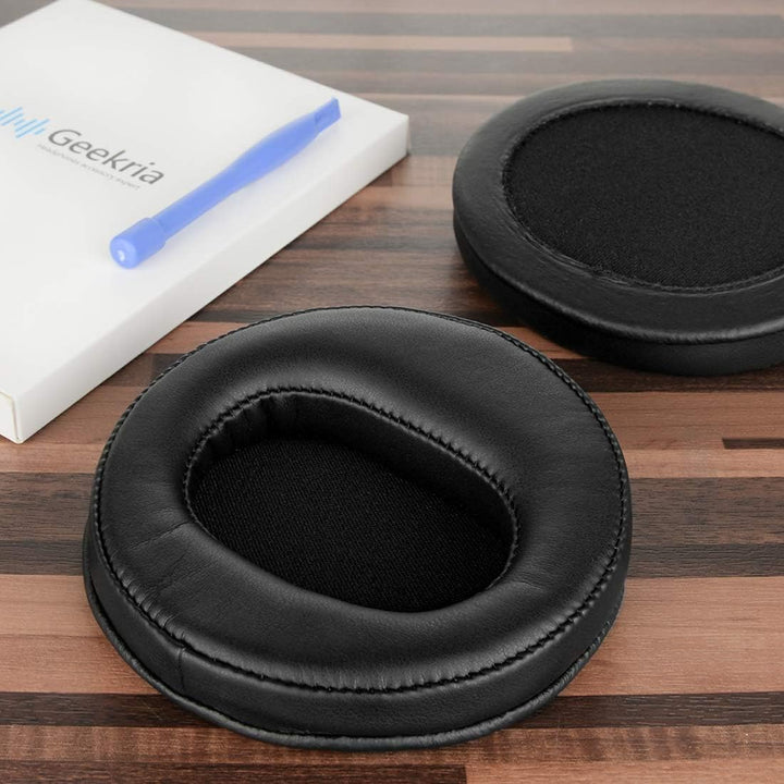 Geekria QuickFit Protein Leder Ersatz Ohrpolster für DENON AH-D2000, D5000, D5200, D7000, D7200, D92