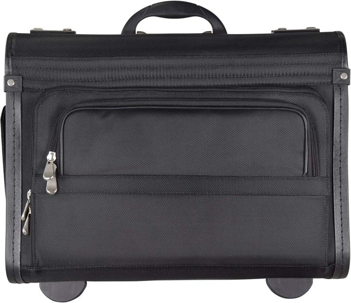 Pilotenkoffer Aktenkoffer Laptop Trolley Koffer Polyester Schwarz 48 cm Bowatex