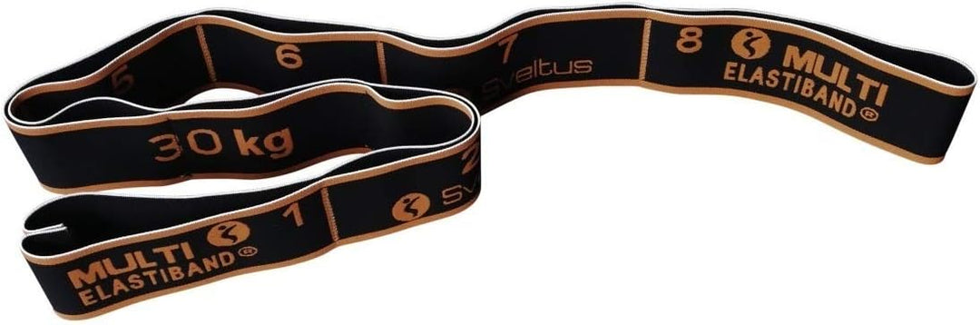 Sveltus Multi Elastiband 30 kg Box + Poster elastisch Unisex Erwachsene, Orange einzeln, einzeln