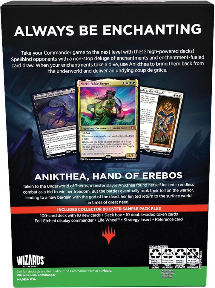 Magic: The Gathering Commander Masters Commander Deck - Enduring Enchantments (2-Card Collector Boos