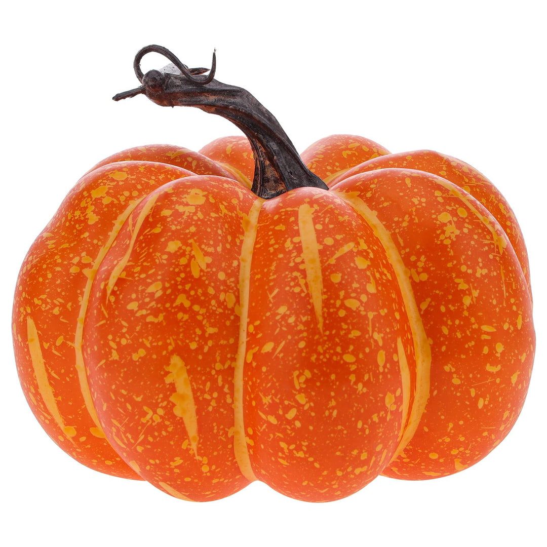 Funzhan Herbst Thanksgiving Gelb Künstlicher Kürbis Dekor 15 cm Halloween Realistisch Schaum Gefälsc
