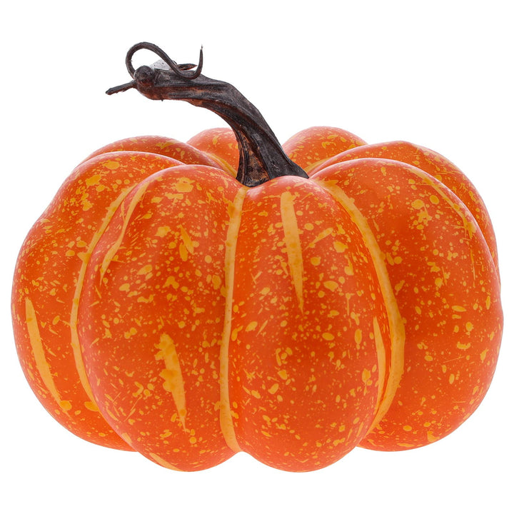 Funzhan Herbst Thanksgiving Gelb Künstlicher Kürbis Dekor 15 cm Halloween Realistisch Schaum Gefälsc