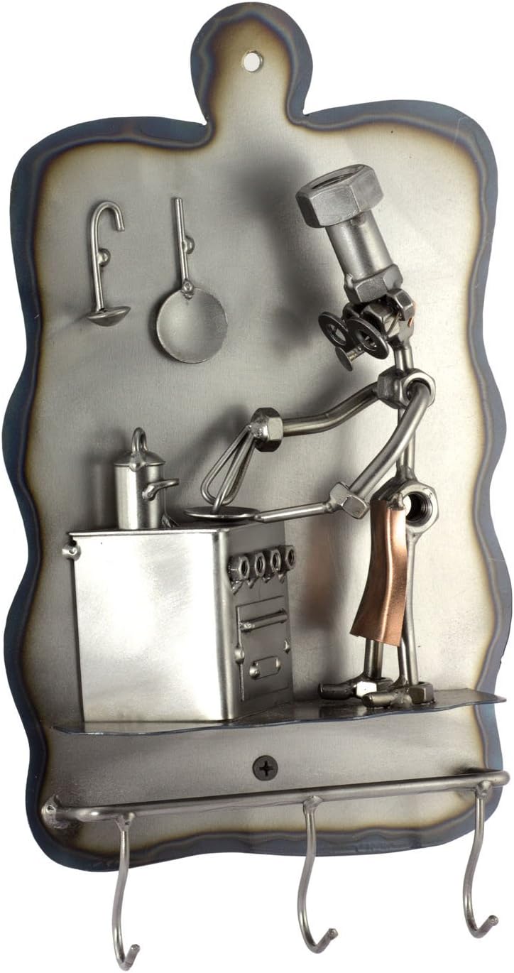 Steelman24 I Schraubenmännchen Koch Haken I Made in Germany I Handarbeit I Geschenkidee I Stahlfigur