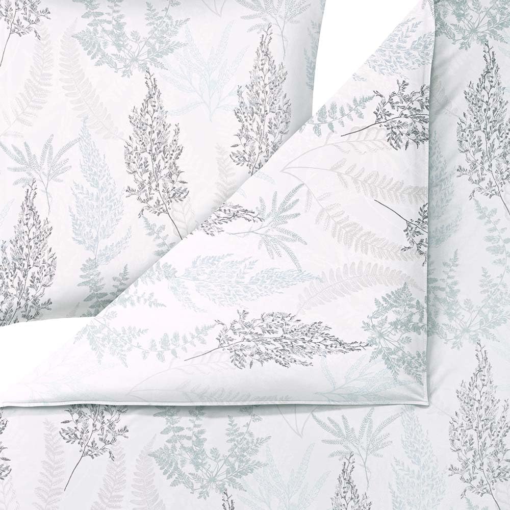 ESTELLA Bettwäsche Hedi | eisblau | 135x200 cm + 80x80 cm | bügelfreie Qualität | pflegeleicht & tro