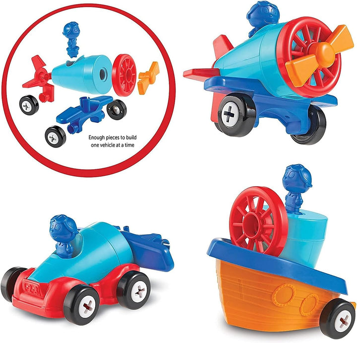 Learning Resources 1-2-3 Mach was draus!™ Auto-Flugzeug-Boot, Auto