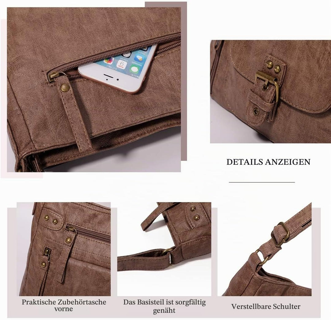 KL928 Tasche Damen Umhängetasche kleine Handtaschen Schultertasche Damentasche Damenhandtasche mitte