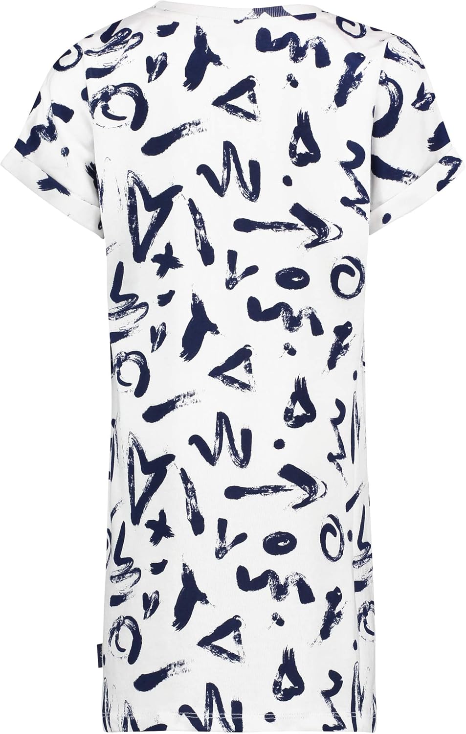 Noppies Mädchen G Dress Ss Reading AOP Kleid 104 Mehrfarbig (Blanc De Blanc P002), 104 Mehrfarbig (B