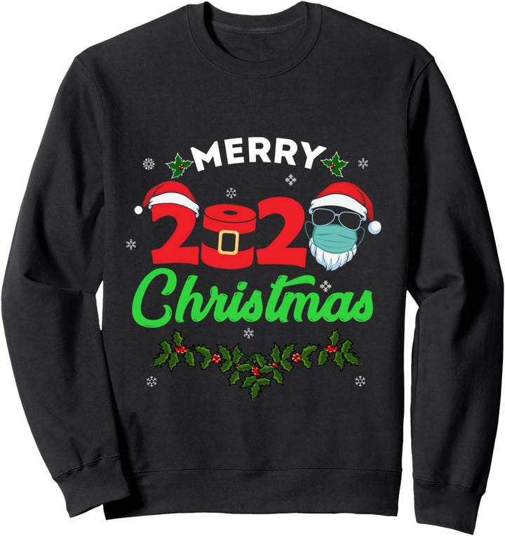 2020 Toilet Paper Face Mask Santa Merry Christmas Sweatshirt
