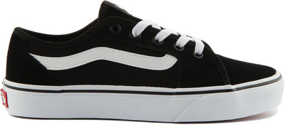 Vans Damen Filmore Decon Sneaker Sneaker 36.5 EU Suede Canvas Black White, Sneaker 36.5 EU Suede Can