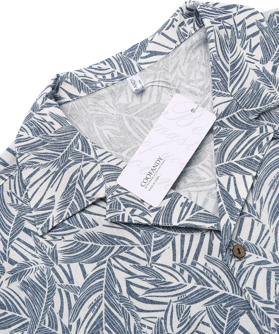 COOFANDY Leinenhemd Herren Hemd Sommer Kurzarm Herrenhemd Freizeit Sommer Hemden Einfarbig Basic Bea