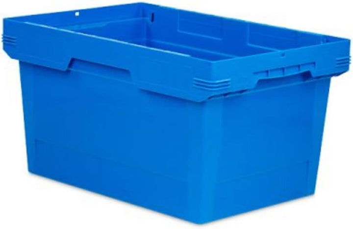 PROREGAL SuperSparSet 5x Conical Mehrweg-Stapelbehälter Blau | HxBxT 32,3x40x60cm | 58 Liter | Lager