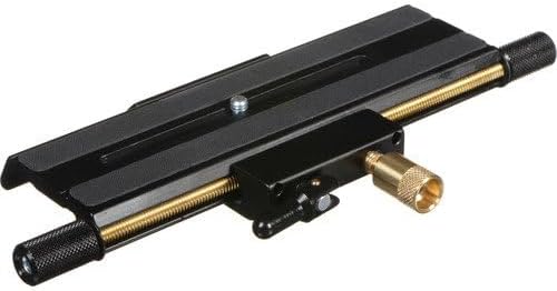 Manfrotto 454 Einstellschlitten (extrudiertes Aluminium, mit Rendelschraube) Single, Single