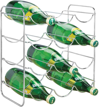 mDesign Flaschenhalter - Weinflaschenhalter aus Metall für bis zu 12 Flaschen - perfekte Ablage für