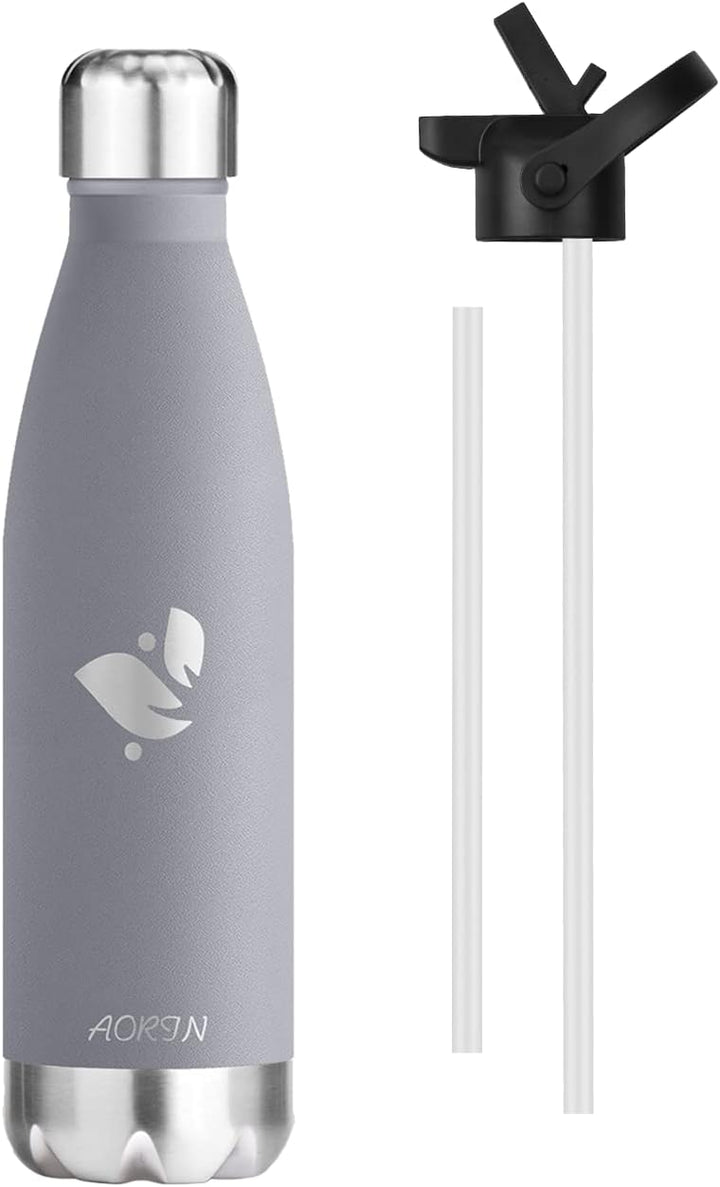 AORIN Vakuum-Isolierte Trinkflasche - 350ml/500ml/750ml - Wasserflasche BPA-Frei,24 H Kühlen &amp; 12 H