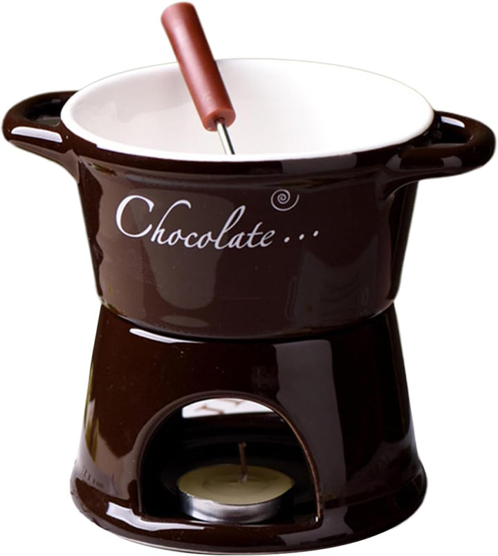 Generisch Fondue Becher | Schmelztopf Mit Gabel,Fondue Tassen Set Für Schmelzende Schokolade,Für Dat