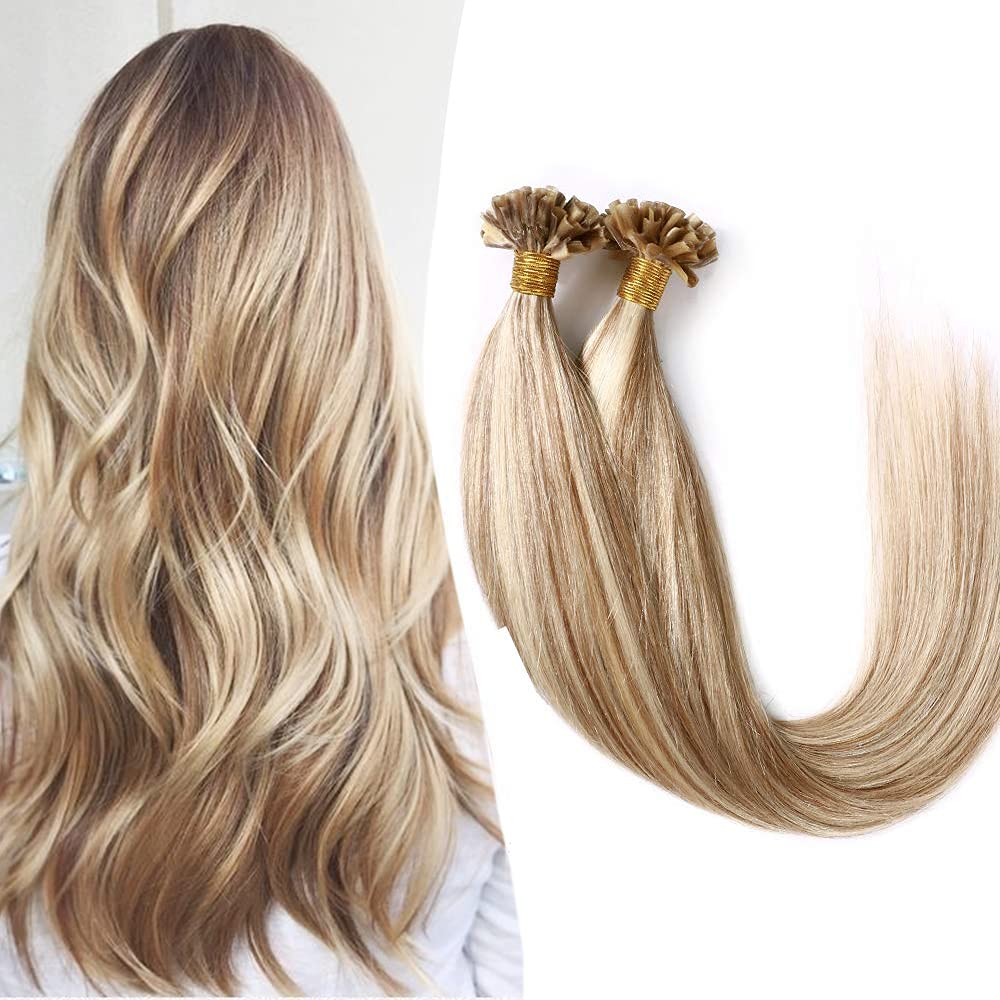 SEGO Bondings Extensions Echthaar 0.5g/Strähnen 200 Strähnen Haarverlängerung Keratin U-Tip Glue 100
